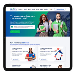 Головна сторінка сайту EdVista - SELECTOR.SPACE